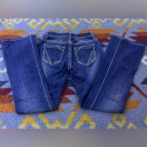 Rock n roll denim mid-raise boot cut